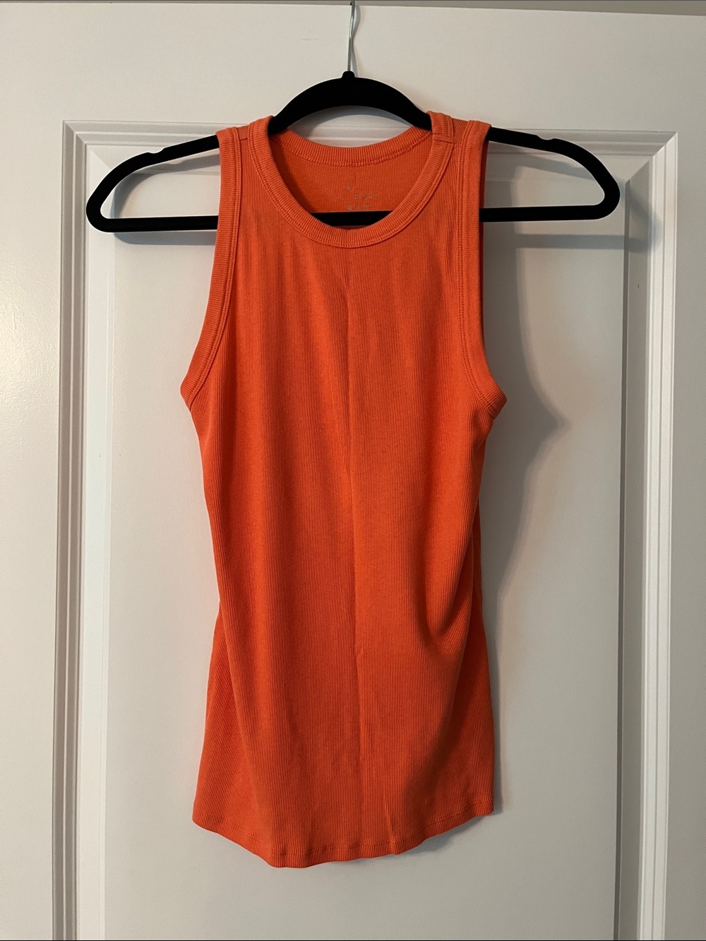 a new day - Women's Sleeveless Ribbed Tank Top - Orange, Large